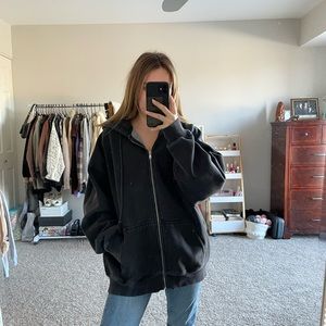 Brandy Melville Oversized Zip Up